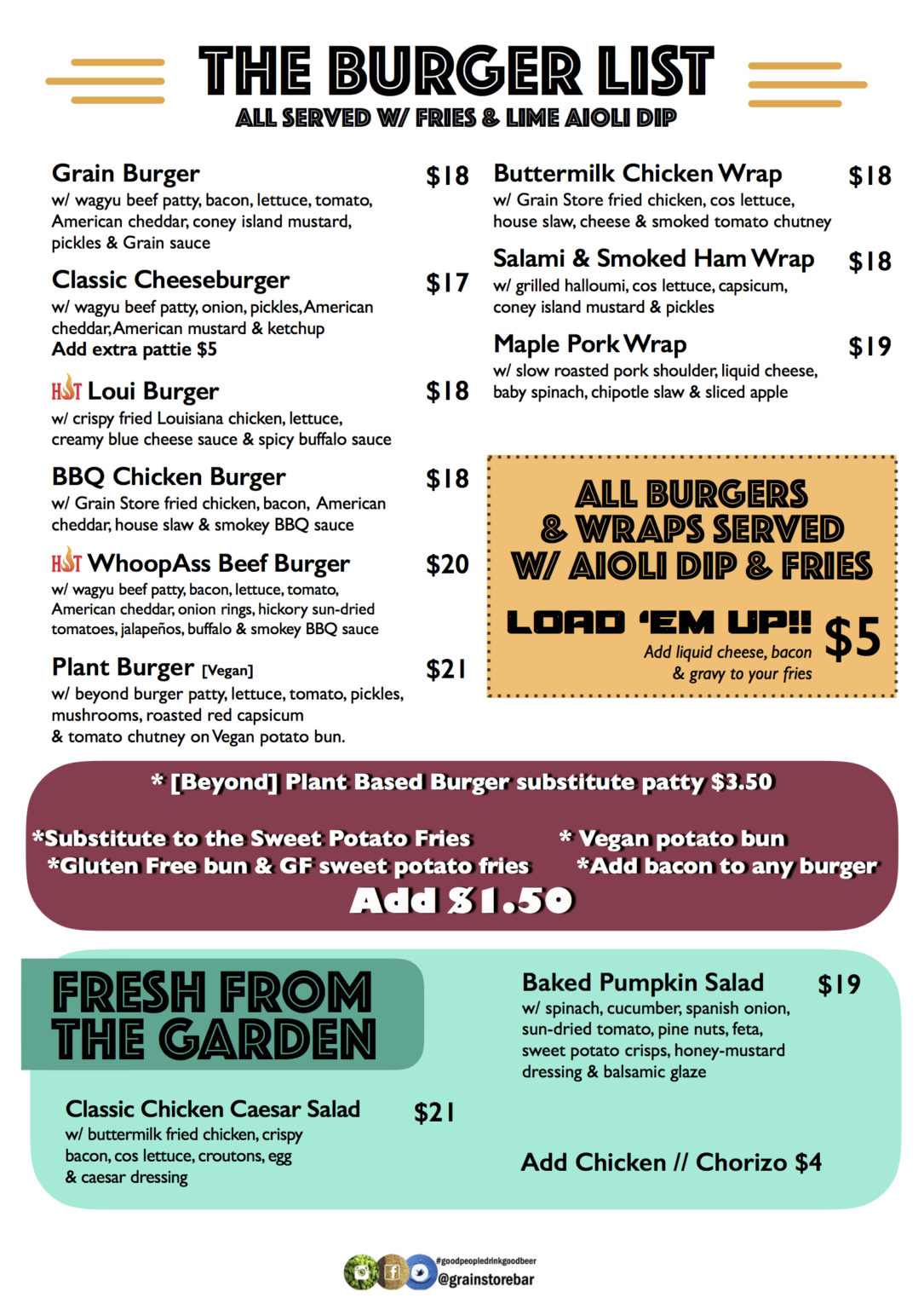 All Day Menu Grain Store Newcastle The Grain Store Newcastle